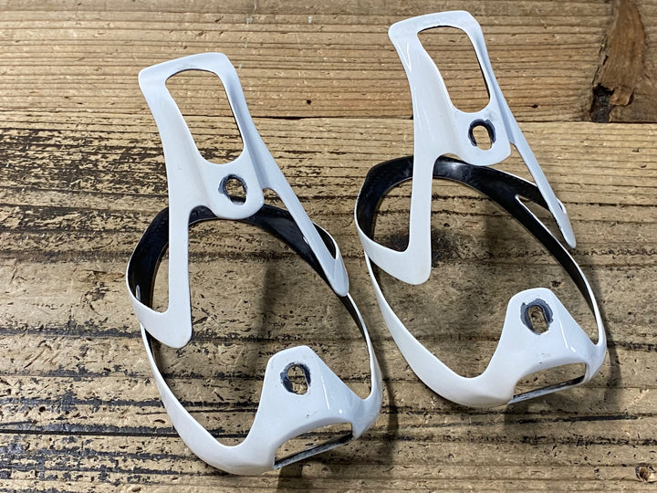 KF097 スペシャライズド SPECIALIZED Rib Cage II カーボン　ボトルケージ 白 2個セット