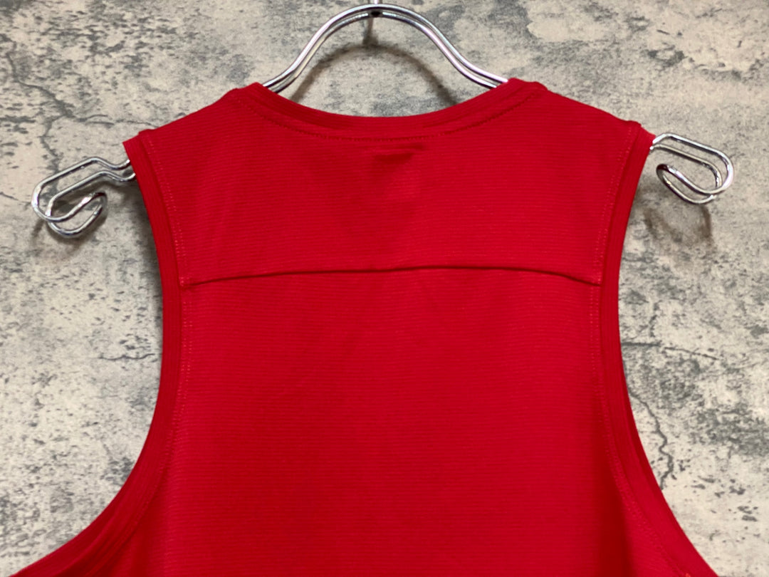 KQ646 ラファ Rapha WOMEN'S INDOOR TRAINING T-SHIRT ノースリーブ ベースレイヤー 赤 M レディース