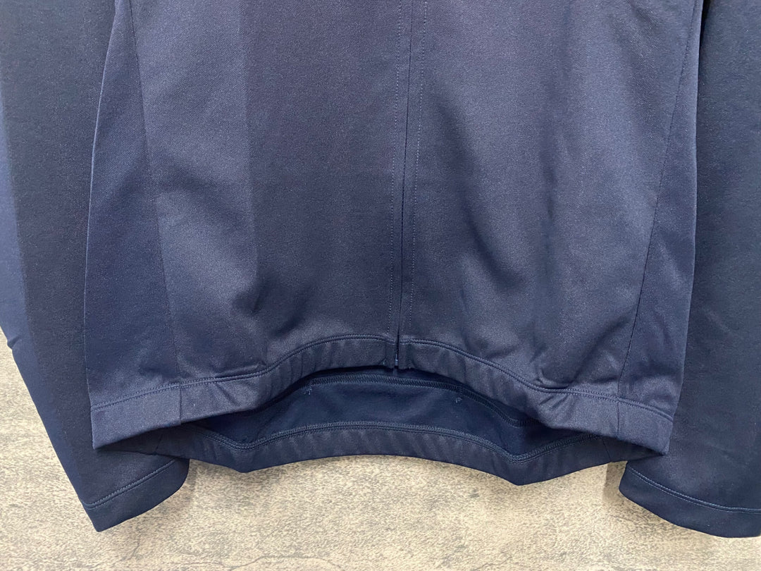 JG707 ルコックスポルティフ le coq sportif 長袖 サイクルジャージ 濃紺 赤 L 裏起毛