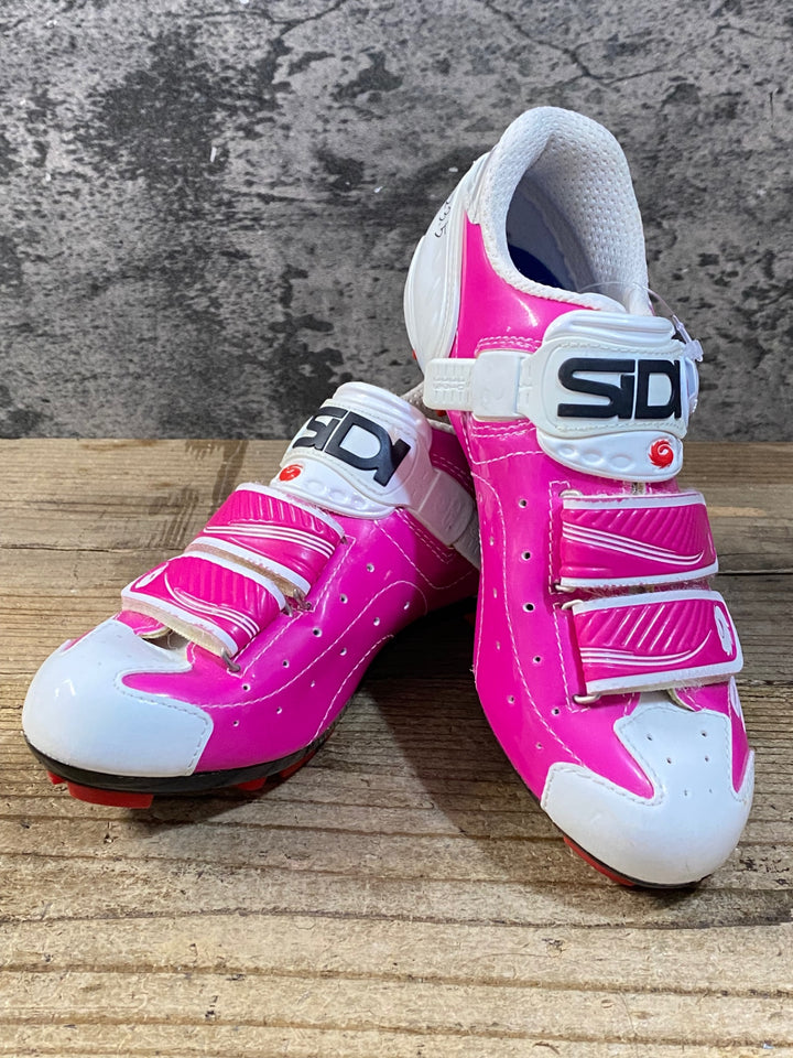 KG382 シディ SIDI TRACE MTB ビンディングシューズ ピンク SPD EU36W ※ペン字あり