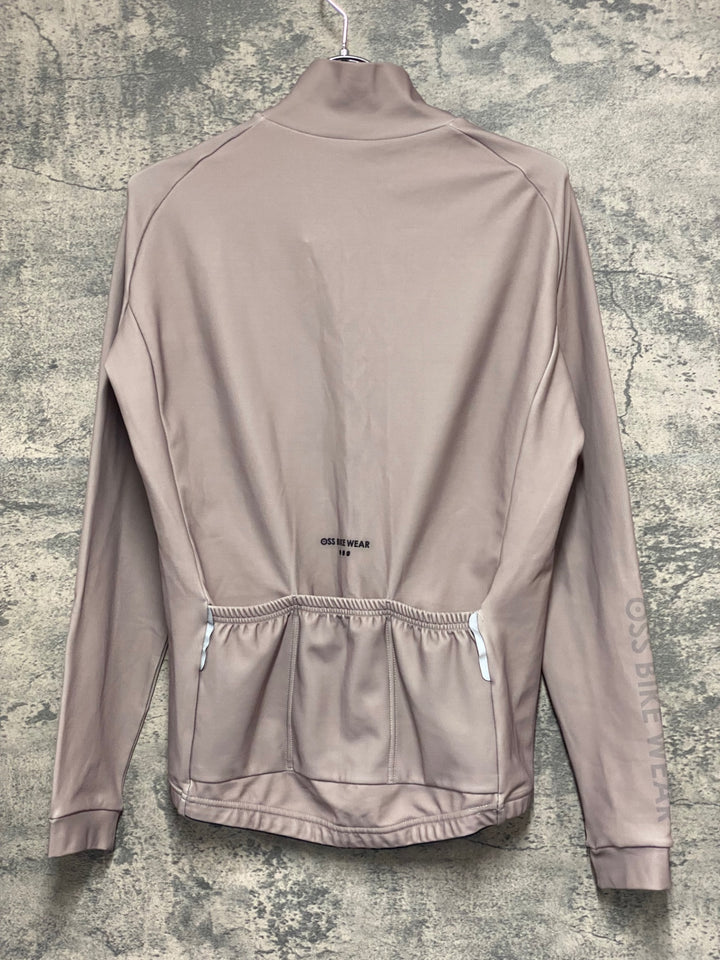 JV312 OSS BIKE WEAR 長袖 サイクルジャージ ベージュ M 裏起毛