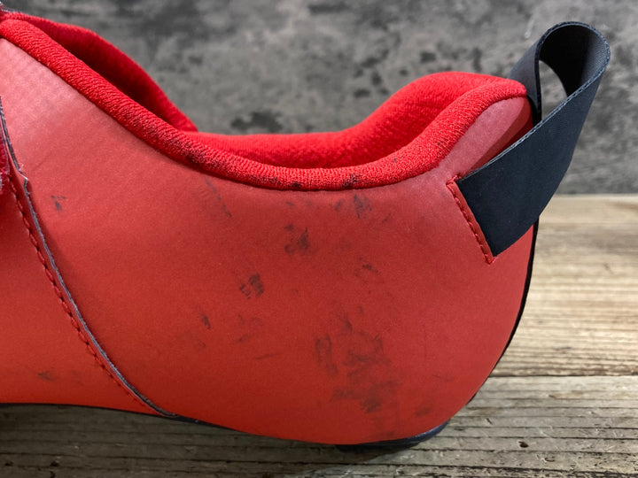 KG065 フィジーク fizik TRANSIRO HYDRA ビンディングシューズ ホワイト/レッド EU44 SPD-SL