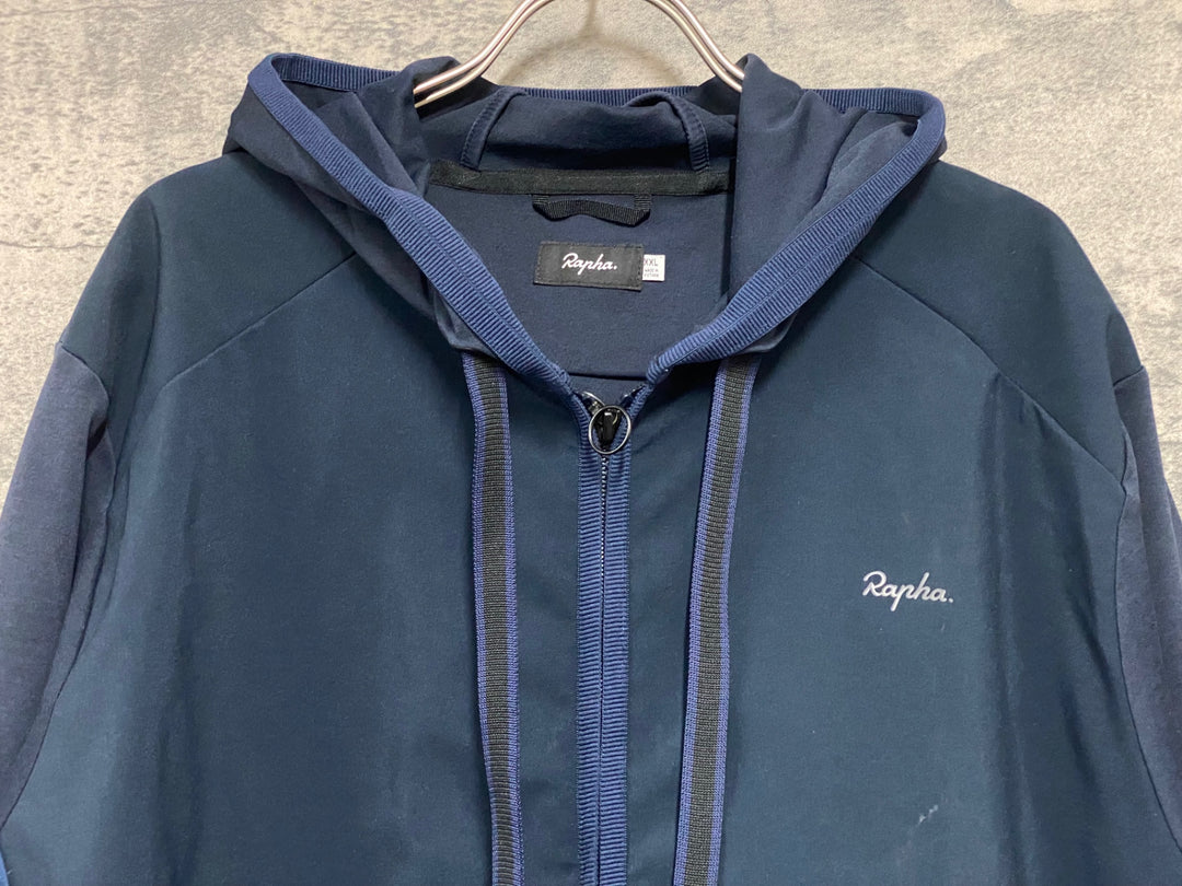 KG229 ラファ Rapha TRANSFER HOODIE フーディ 長袖 ジャケット 濃紺 XXL