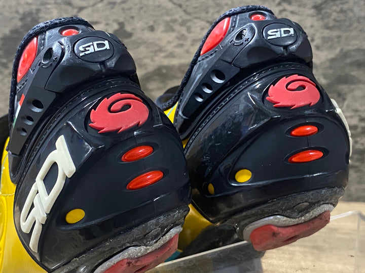 KH239 シディ SIDI WIRE Carbon Vernice Chris Froome Limited Edition ビンディングシューズ 3穴 黄色 EU40 ※傷や汚れあり