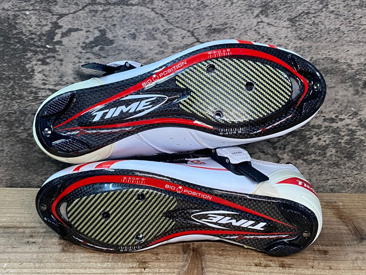 JR488 タイム TIME ULTEAM RS CARBON ビンディングシューズ 白 EU36