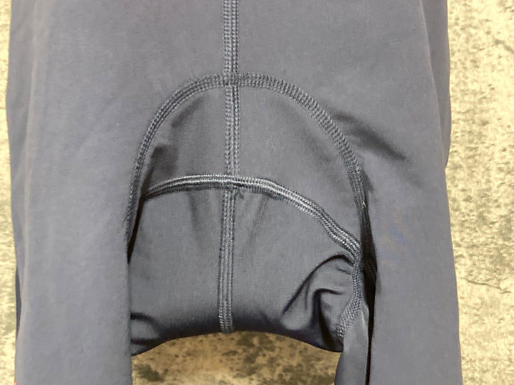 JE269 ラファ Rapha SOUPLESSE WINTER TIGHTS WITH PAD ビブタイツ ダークネイビー オレンジ レディース XXS 裏起毛