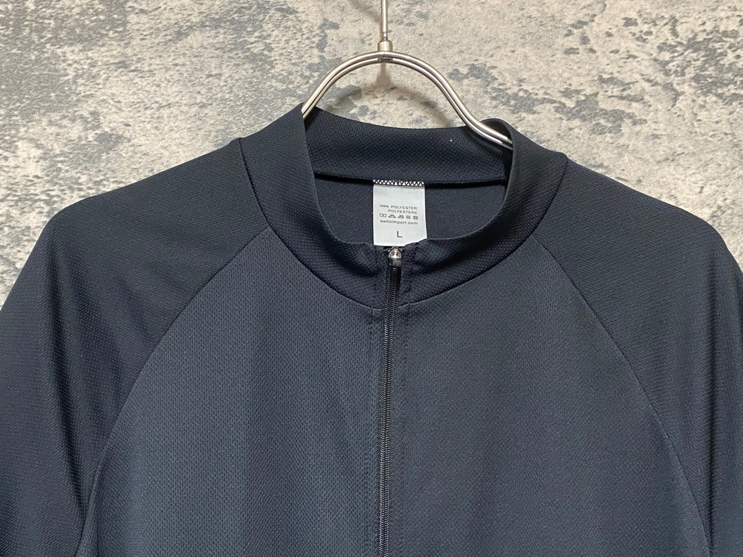 KA107 サイトウインポート saitoimport 半袖 サイクルジャージ  黒 L