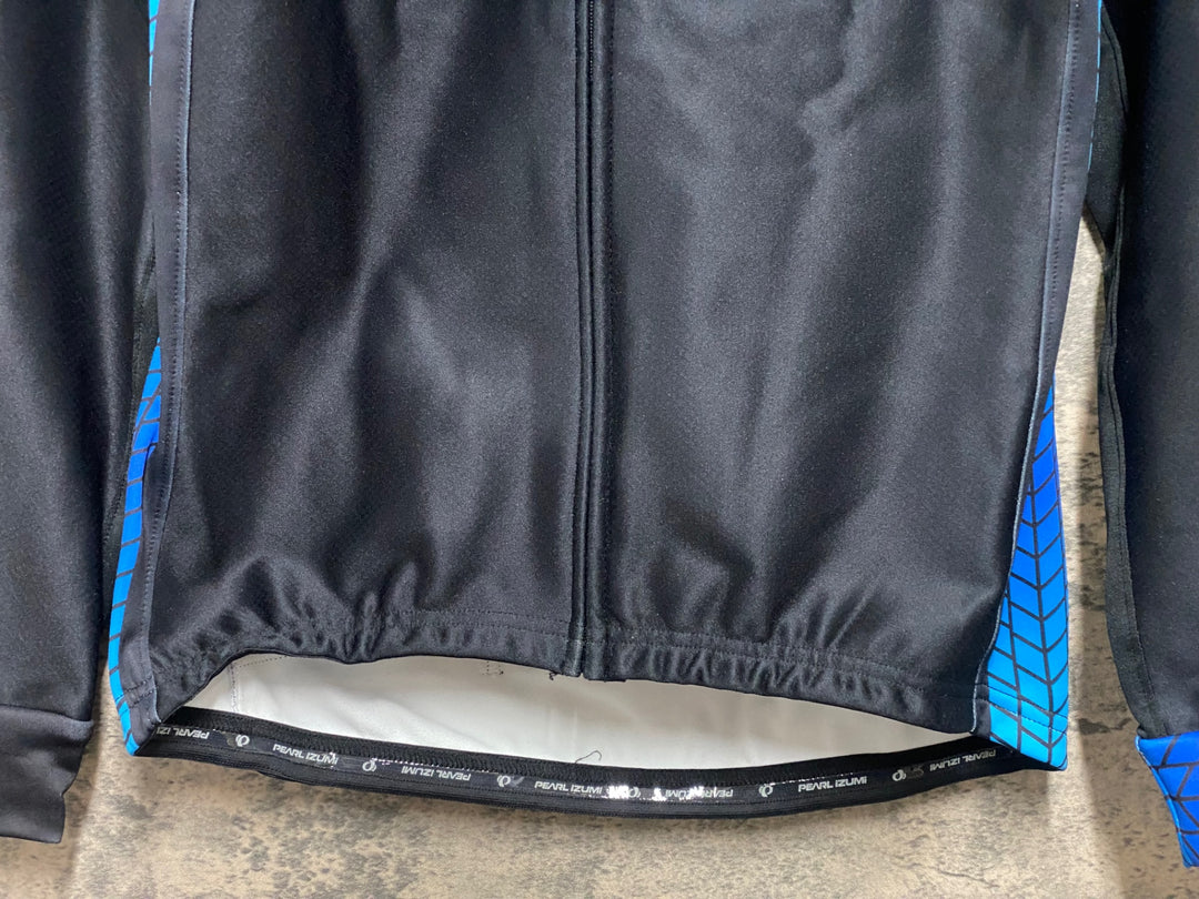 KA423 パールイズミ PEARL iZUMi 長袖 サイクルジャケット 黒 青 M 裏起毛