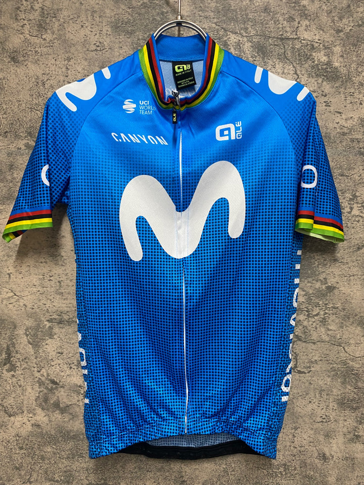JS481 アレ ALE 半袖 サイクルジャージ 水 movistar アルカンシェル ※サイズ不明