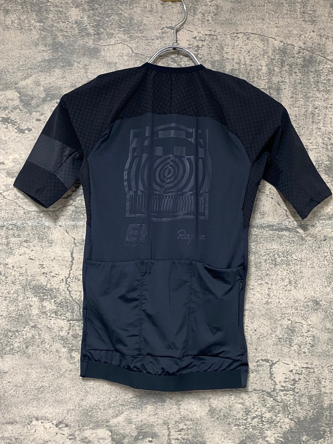 KJ684 ラファ Rapha MEN'S PRO TEAM AERO JERSEY - BLACKOUT 半袖 サイクルジャージ 黒 S