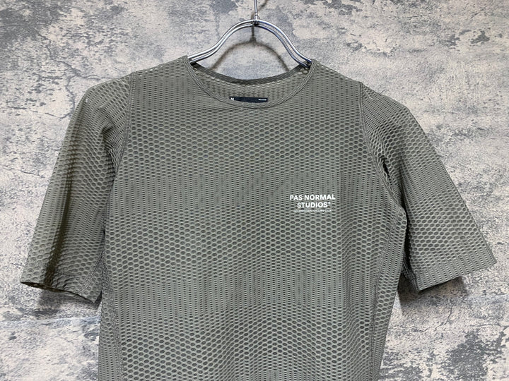 KJ285 パスノーマルスタジオ PAS NORMAL STUDIOS Men's Mechanism Pro Zipless Jersey 半袖 サイクルジャージ グレー M