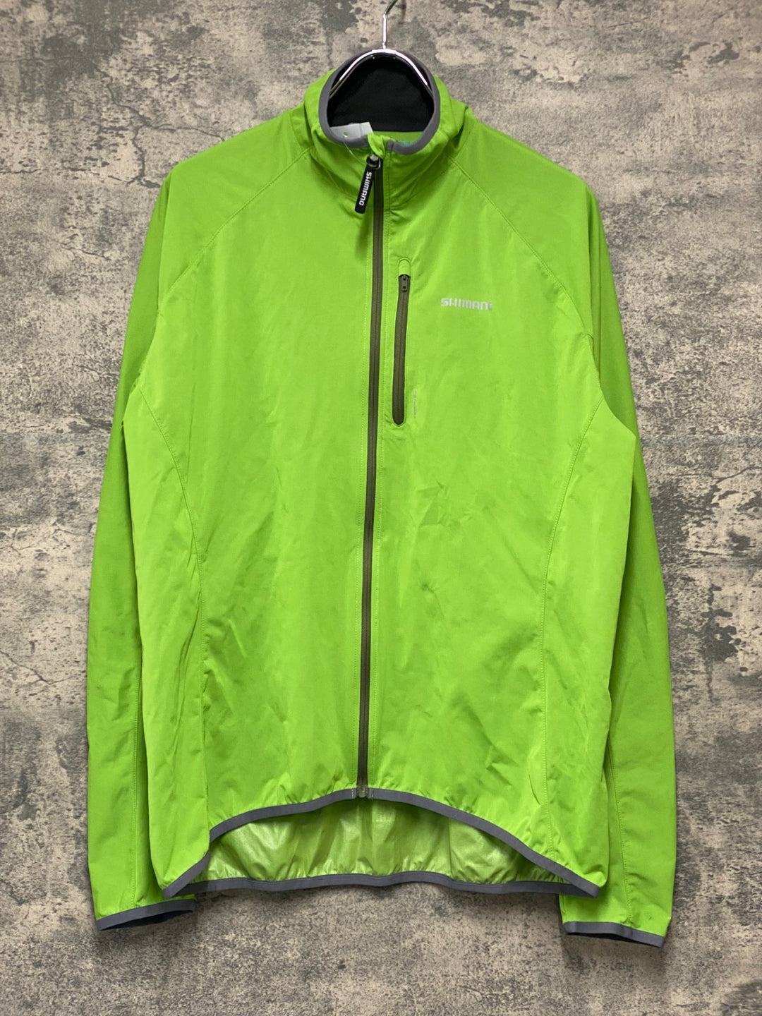 JZ006 シマノ SHIMANO 長袖 サイクルジャケット 黄緑 XL