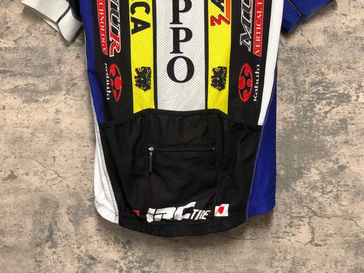 KK806 DECCA 半袖 サイクルジャージ 白黒 S NIPPO