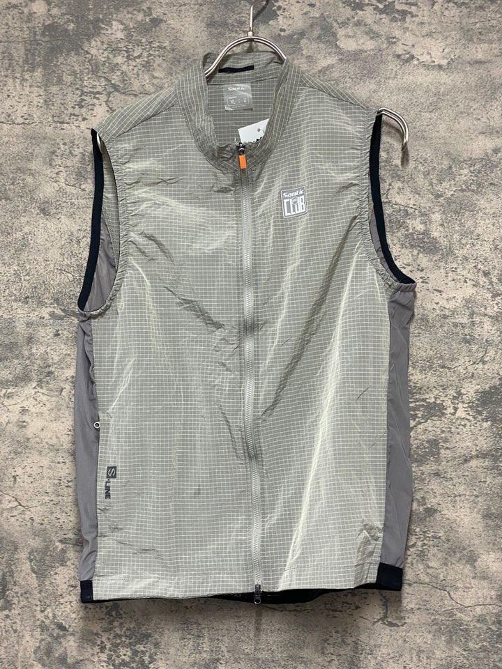 KL201 サンテック Santic パッカブル ジレ サイクルベスト グレー XL