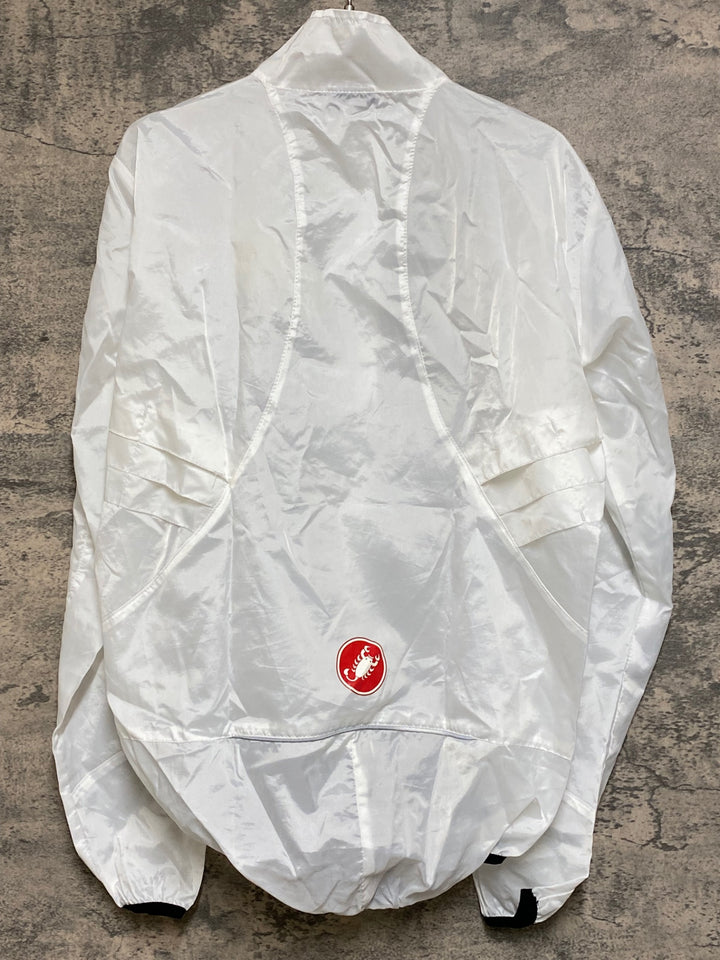 JP485 カステリ CASTELLI 長袖 ウインドブレイカー 白 M