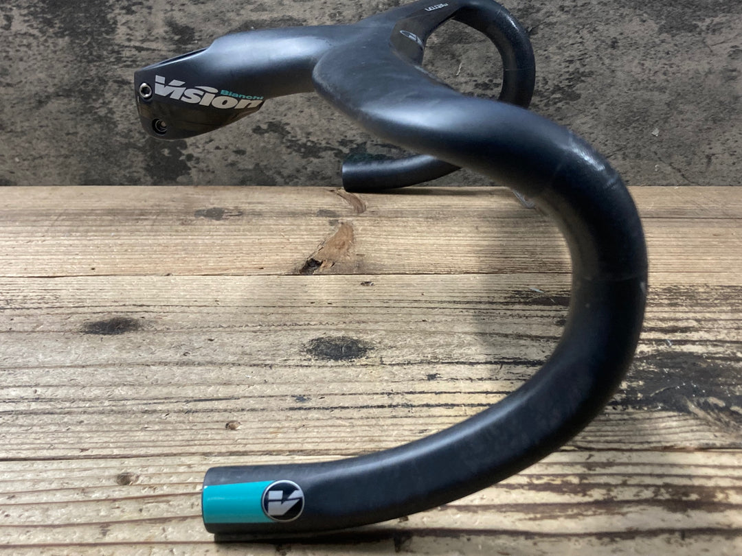 KM489 ヴィジョン VISION メトロン metron ビアンキ Bianchi カーボン 一体型 ドロップハンドル ブラケットC-C420mm 110mm
