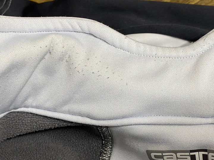 KB404 カステリ CASTELLI 長袖 サイクルジャケット 白 S 裏起毛