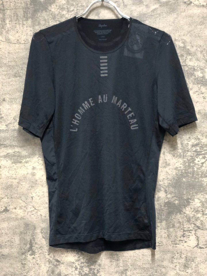 KE040 ラファ Rapha PRO TEAM BASE LAYER SHORT SLEEVE 半袖 ベースレイヤー 黒 L