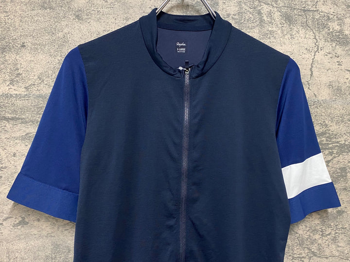 JQ002 ラファ Rapha PRO TEAM TRAINING JERSEY 半袖 サイクルジャージ ネイビー XL