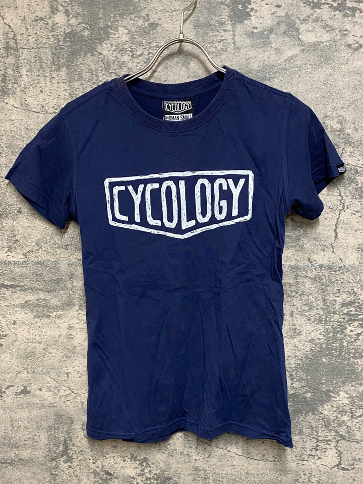 JS112 サイコロジー CYCOLOGY 半袖 Tシャツ 紺 レディース S