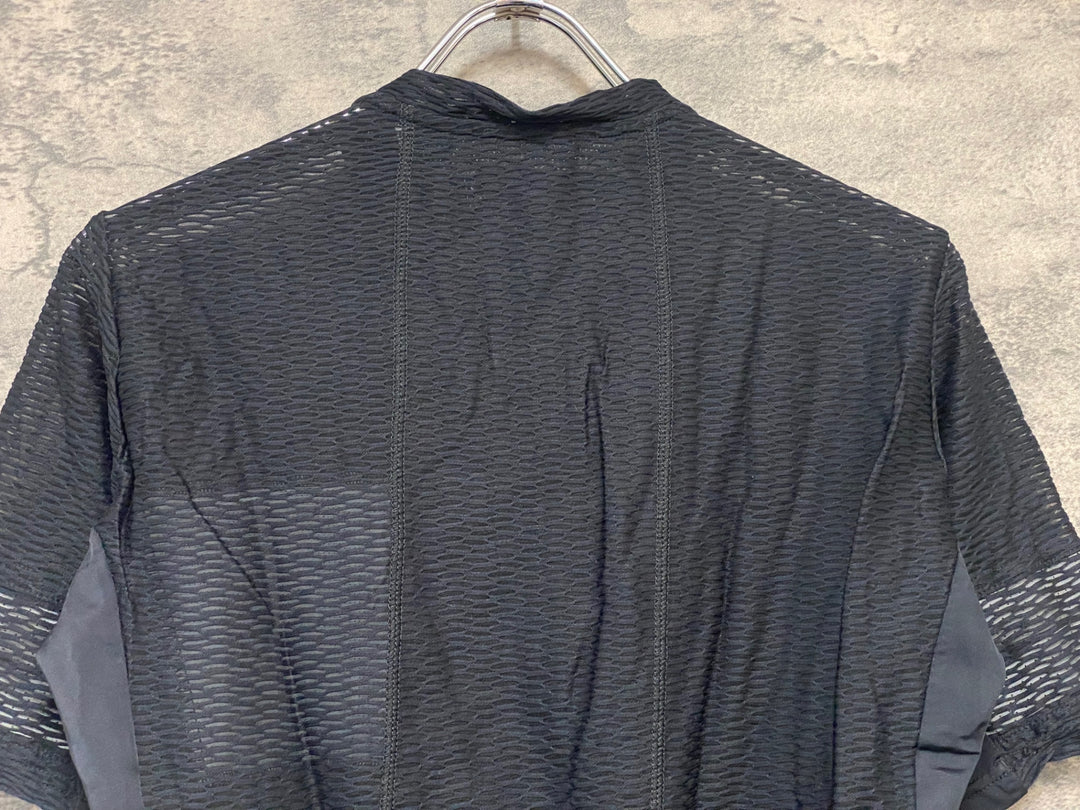 JY655 カフェドシクリステ CAFE DU CYCLISTE CHRISTELLE Man 半袖 サイクルジャージ 黒 M メッシュ