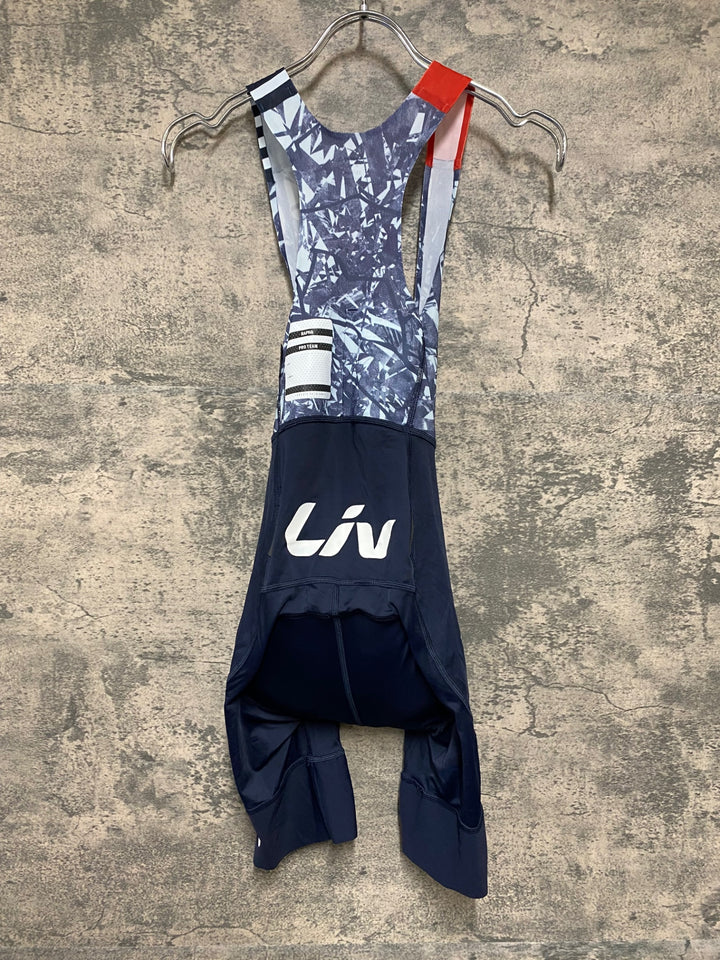 JE138 ラファ Rapha ATHLETES WOMEN'S PRO TEAM BIB SHORTS ビブショーツ ネイビー グレー レディース XXS