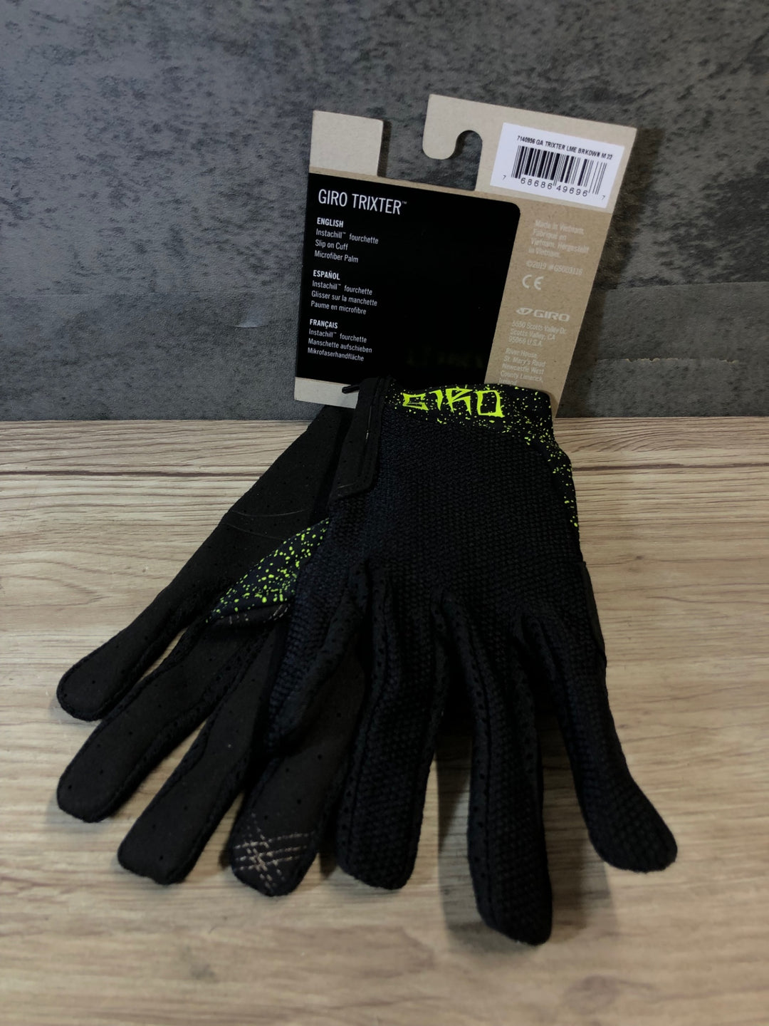 JR820 ジロ GIRO TRIXTER グローブ Mサイズ 黒 未使用品