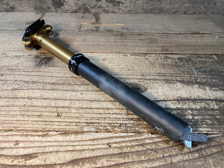 JU598 フォックス FOX TRANSFER KASHIMA COAT アルミ ドロッパーシートポスト Φ31.6 125mm