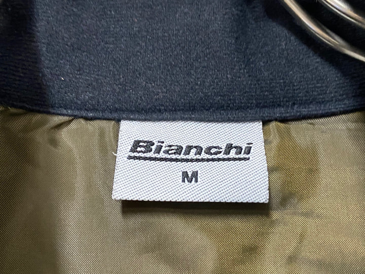 KA198 ビアンキ BIANCHI 長袖 サイクルジャケット 中綿 ブラウン M ※擦れ,ほつれ