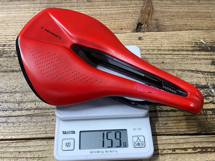 KI445 スペシャライズド SPECIALIZED エスワークスk S-WORKS POWER SADDLE カーボンレール サドル 赤 143mm
