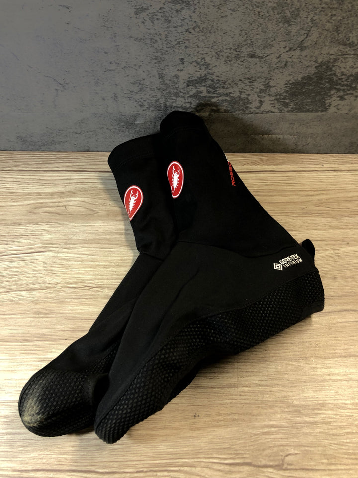 JS397 カステリ CASTELLI シューズカバー 黒 M 裏起毛 GORE TEX INFINIUM