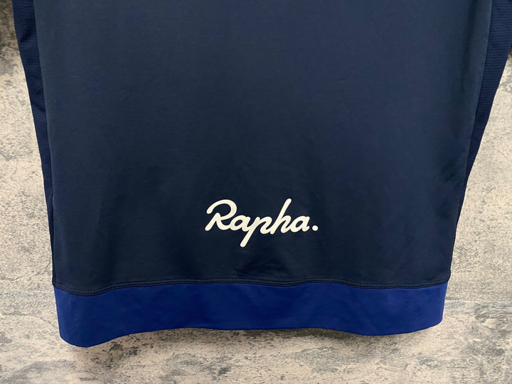 KQ689 ラファ Rapha EXPLORE ZIP NECK TECHNICAL T-SHIRT 半袖 Tシャツ 濃紺 XS