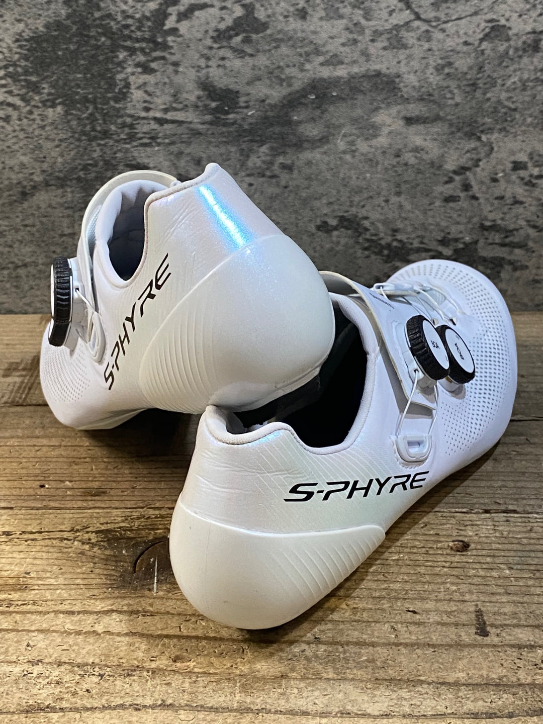 JY609 シマノ SHIMANO S-PHYRE RC9 SHRC903M W01 E ビンディングシューズ 3穴 BOA Li2 白 EU41