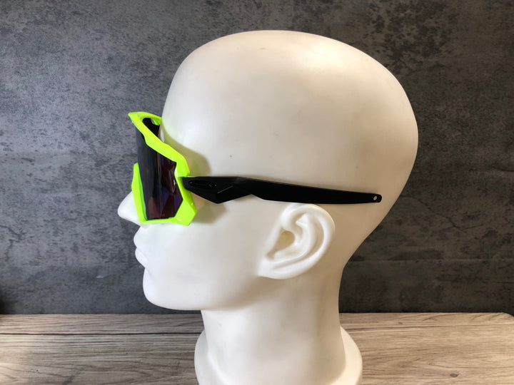 JS593 オークリー OAKLEY WINDJACKET 2.0 サングラス アイウェア 蛍光黄 黒 PRIZM ※レンズ剥離