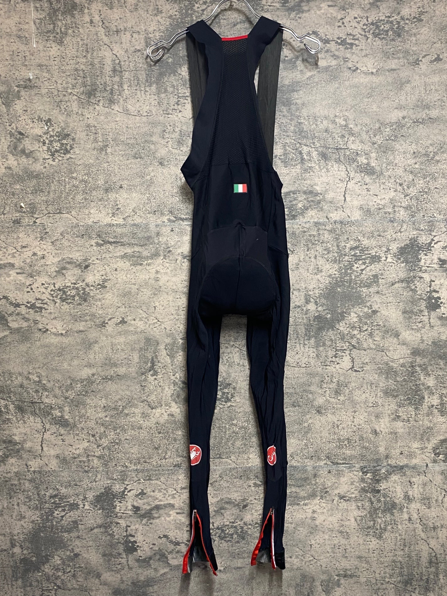 KB267 カステリ CASTELLI ロッソコルサ ROSSO CORSA ビブタイツ 黒 S