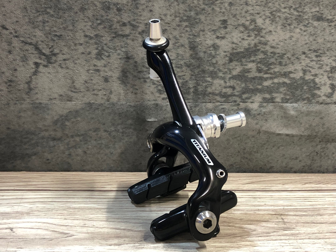 JT136 カンパニョーロ CAMPAGNOLO レコード RECORD TITANIUM キャリパーブレーキ リア ブラック