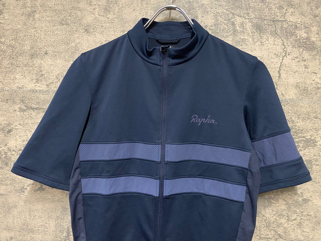 JS652 ラファ Rapha MEN'S BREVET JERSEY 半袖 サイクルジャージ 黒 M