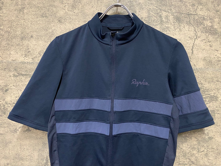 JS652 ラファ Rapha MEN'S BREVET JERSEY 半袖 サイクルジャージ 黒 M