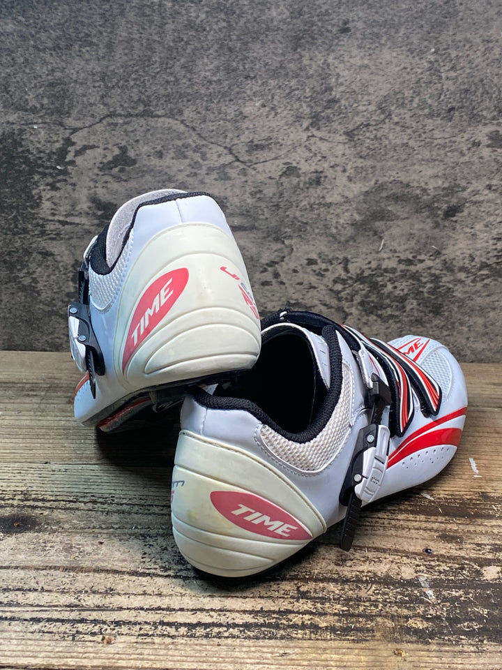 JR516 タイム TIME ULTEAM RS CARBON ビンディングシューズ 白 EU41.5