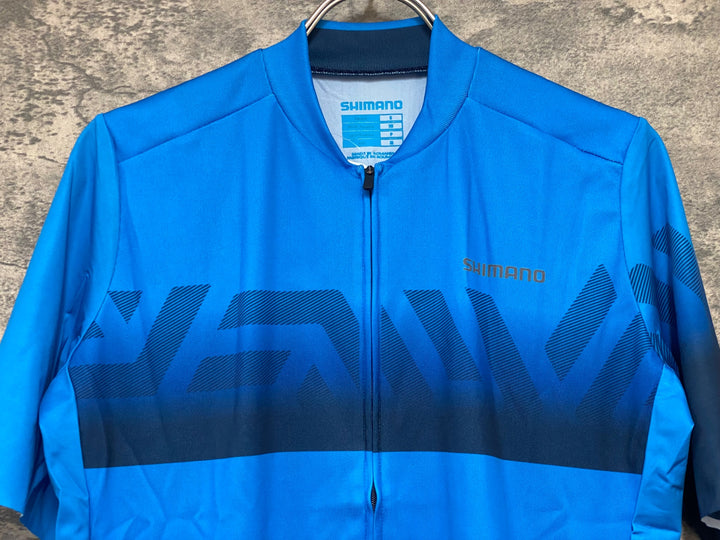 JY880 シマノ SHIMANO 半袖 サイクルジャージ 青 M