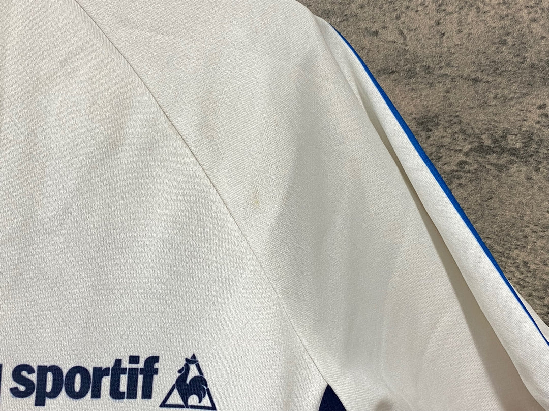 KJ957 ルコックスポルティフ le coq sportif 半袖 サイクルジャージ 白青 S