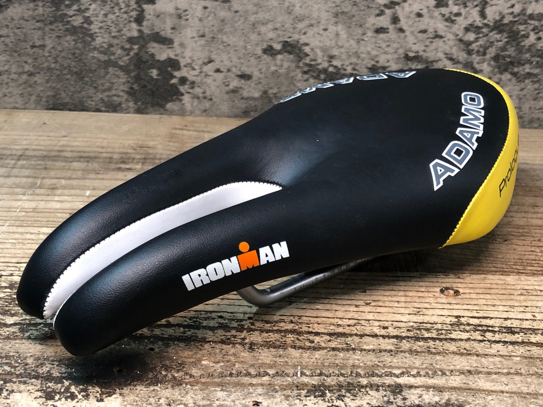 JN070 ism アダモ プロローグ ADAMO Prologue IRONMAN サドル 黒黄 スチールレール