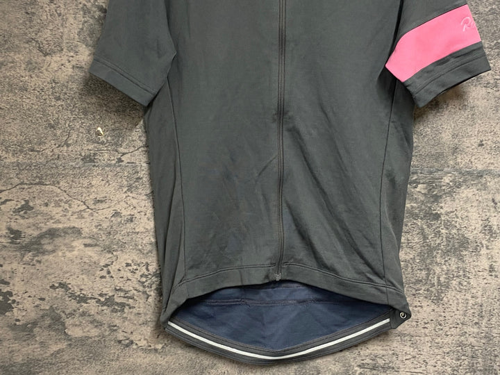 JW055 ラファ Rapha MEN'S CLASSIC JERSEY 半袖サイクルジャージ グレー S ※日焼け、補修跡