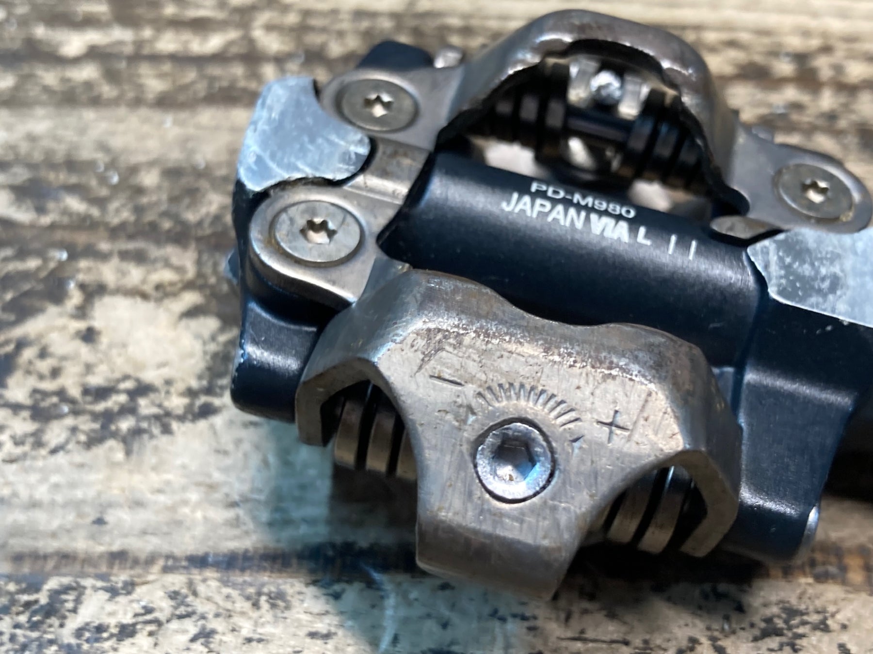 JK754 シマノ SHIMANO XTR PD-M980 ビンディングペダル 左 ※サビ