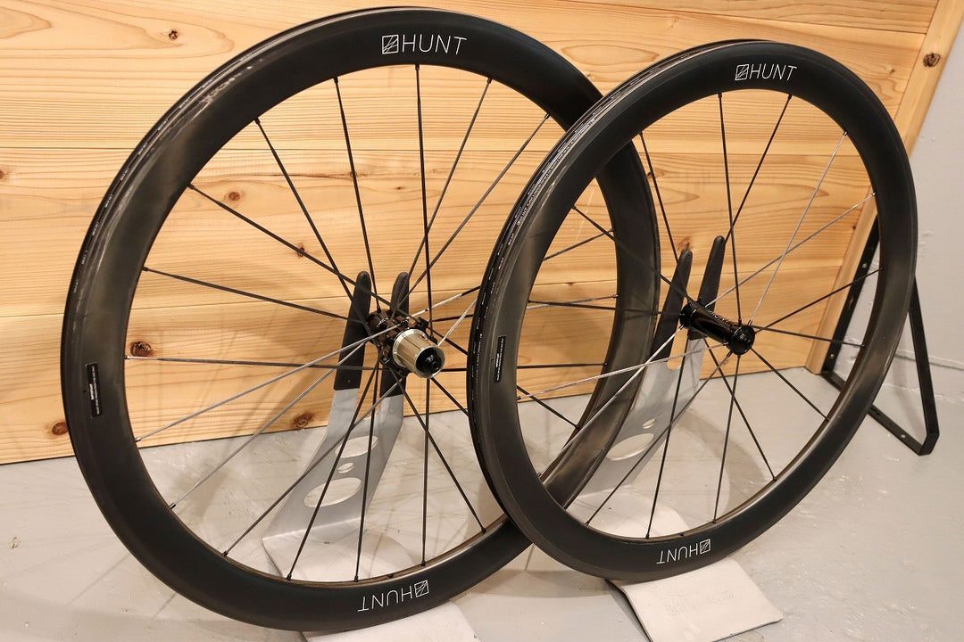 ハント HUNT カーボンスポーク 50 UD CARBON SPOKE カーボン チューブレス ホイールセット シマノ12S/11S 19C 【千葉店】