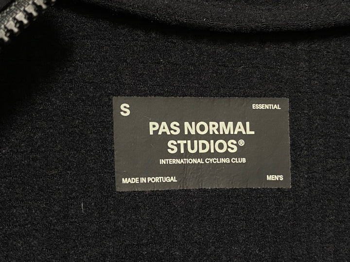 KD412 パスノーマルスタジオ PAS NORMAL STUDIOS Men's Essential Long Sleeve Jersey 長袖 サイクルジャージ 黒 S 裏起毛