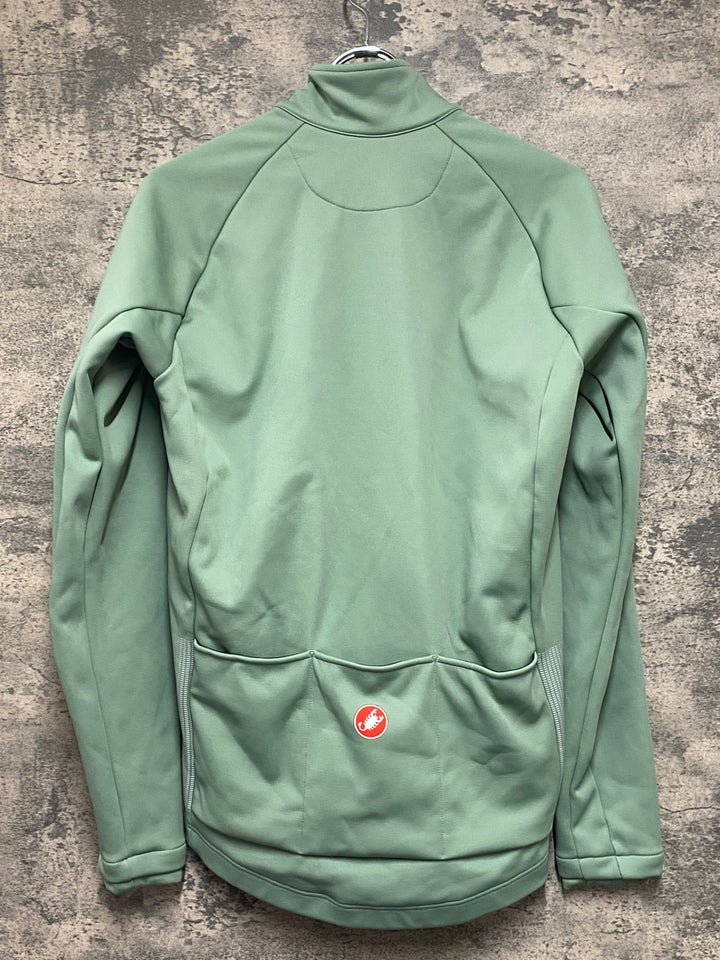 KP313 カステリ CASTELLI POLARTEC AirCore 長袖 サイクルジャケット ライトグリーン L 裏起毛
