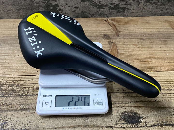 JS942 フィジーク fizik アンタレス ALIANTE R3 OPEN Kiumレール サドル 黒 黄 140mm kiumレール
