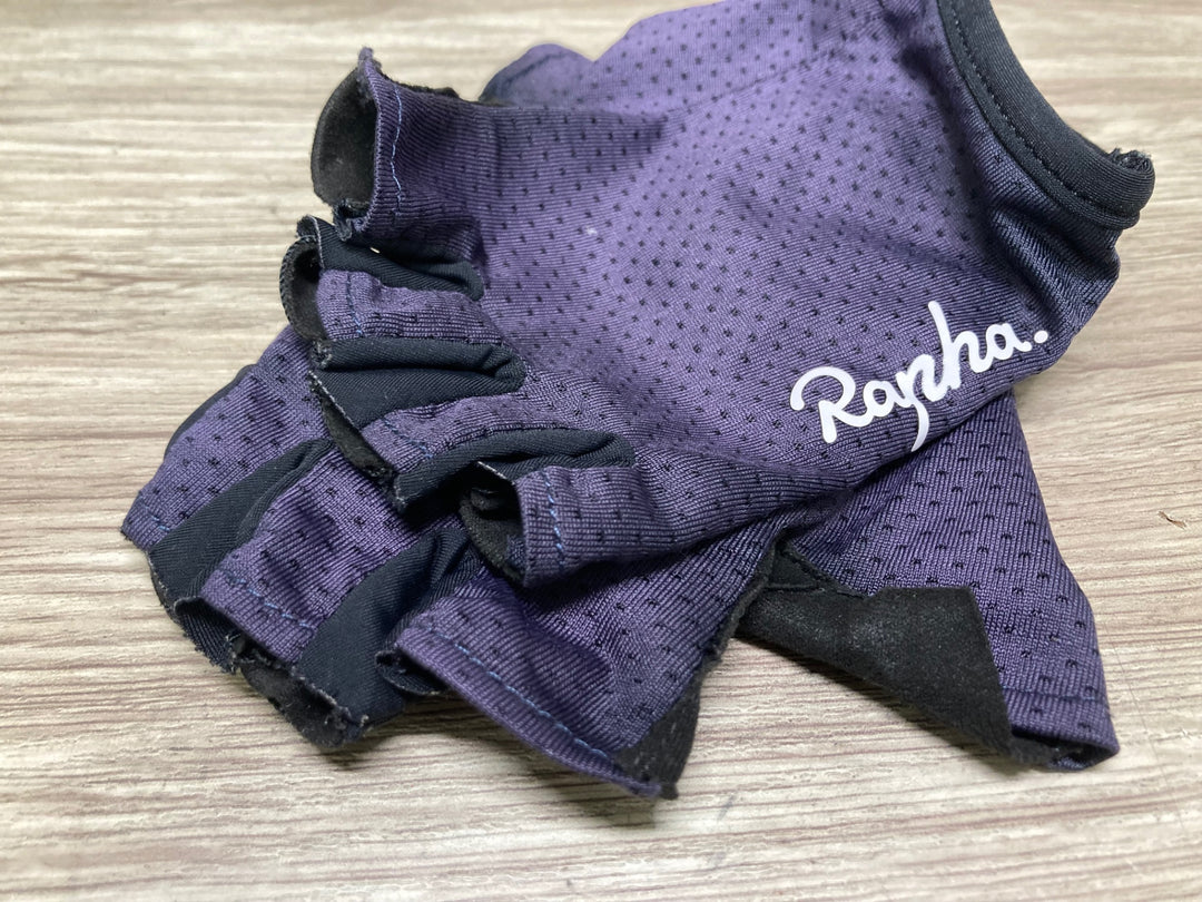 IX551 ラファ Rapha サイクルグローブ XS ※ロゴ剥がれ パープル