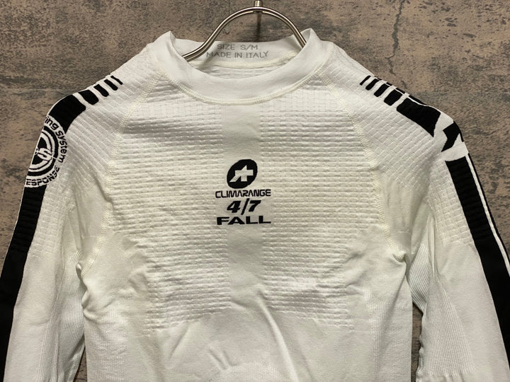 JR289 アソス ASSOS LS_skinFoil_fall 長袖 ベースレイヤー 白 S/M